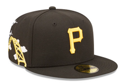 【US限定】NEW ERA 59FIFTY Pittsburgh Pirates Black Gold New Era 59Fifty Black/Gold MLB Pittsburgh Pirates On Field