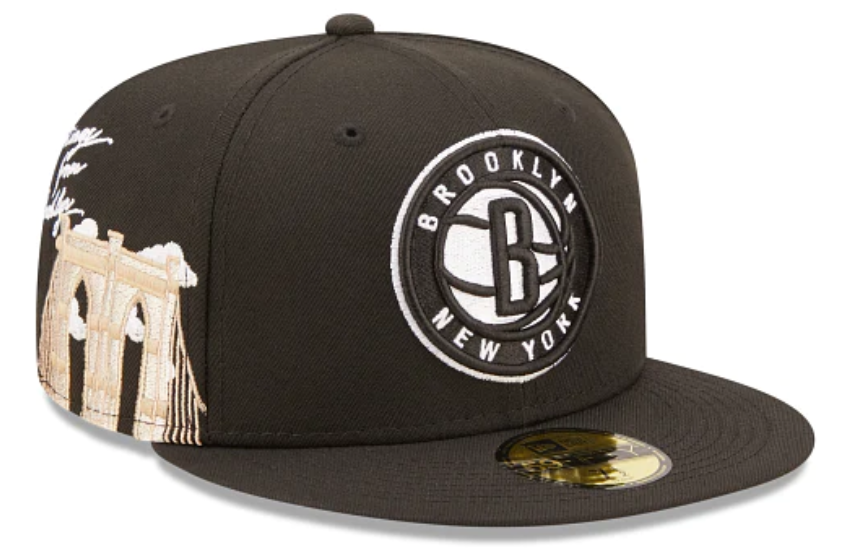 Black Brooklyn Nets Cloud Icons New Era 59Fifty Fitted