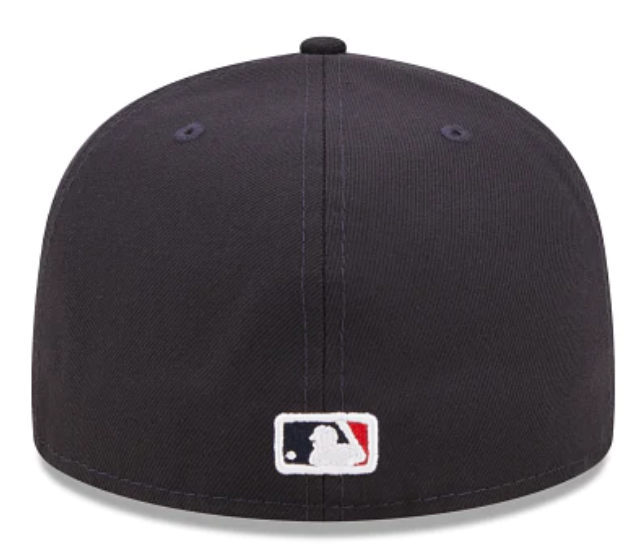Navy Los Angeles Angels Side Patch Bloom 59FIFTY Fitted Hat