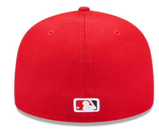 Red Washington Nationals Icy Blue Bottom 2019 World Series Side Patch New Era Comic Cloud  59Fifty Fitted