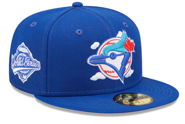 Black Toronto Blue Jays Flame Pattern Icy Blue Bottom 1992 World Serie –  Exclusive Fitted Inc.