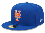 Royal Blue New York Mets Clouds Bottom 1986 World Series Side Patch New Era 59Fifty Fitted
