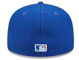 Royal Blue New York Mets Clouds Bottom 1986 World Series Side Patch New Era 59Fifty Fitted