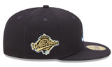 Navy Blue Atlanta Braves Clouds Bottom 1995 World Series Side Patch New Era 59Fifty Fitted