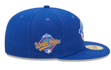 Royal Blue Toronto Blue Jays Clouds Bottom 1993 World Series Side Patch New Era 59Fifty Fitted
