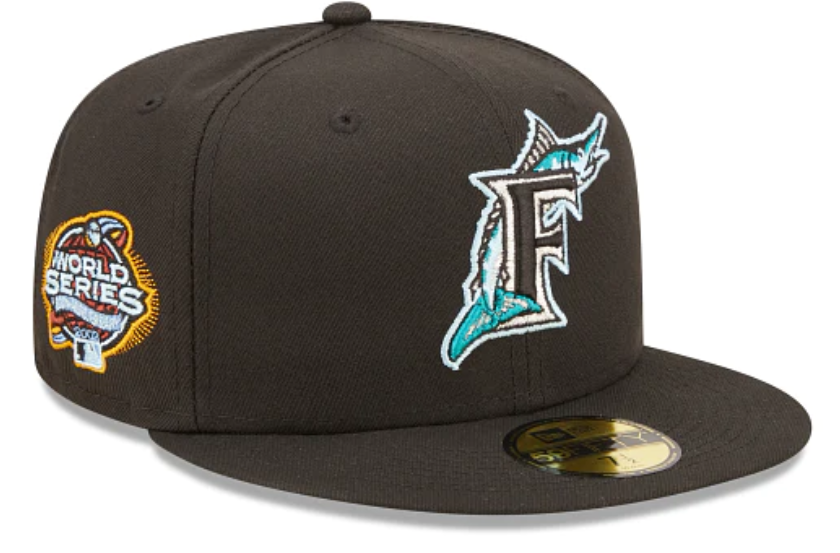 Miami Marlins 2003 WS CLOUD-UNDER Black Fitted Hat