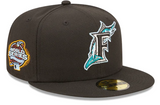 Black Florida Marlins Clouds Bottom 2003 World Series Side Patch New Era 59Fifty Fitted