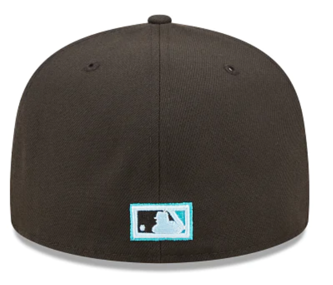 Black Florida Marlins Clouds Bottom 2003 World Series Side Patch New Era 59Fifty Fitted