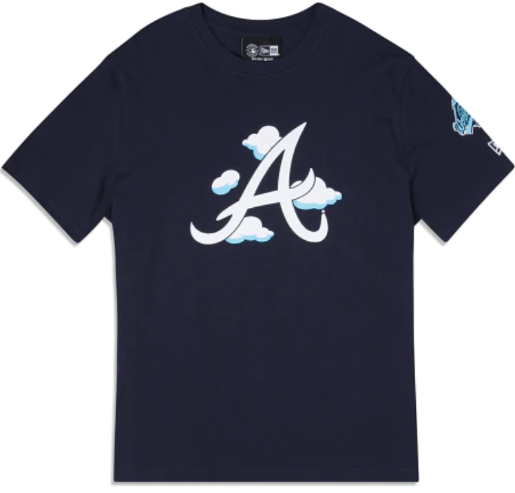 Navy Blue Atlanta Braves 1995 World Series New Era " Cloud Collection" T-Shirt