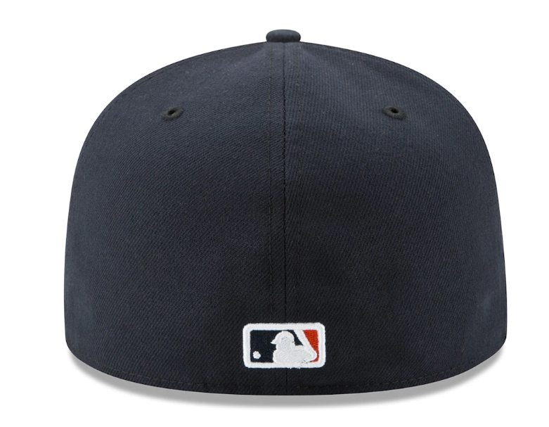 Navy Blue Houston Astros Orange Visor 2022 World Series Champions Side Patch 59FIFTY Fitted