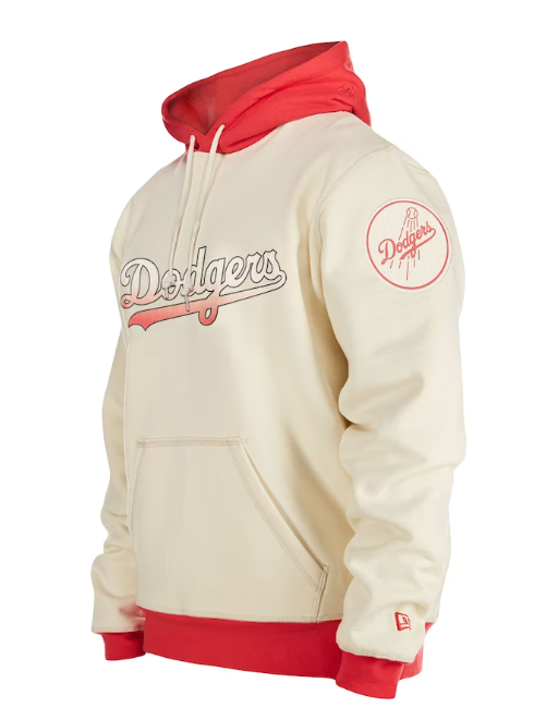 Off White Los Angeles Dodgers Lava Red Team Pullover Hoodie