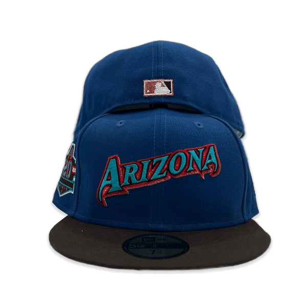 Sea Blue Arizona Diamondbacks Brown Visor Teal Bottom 20th Anniversary ...