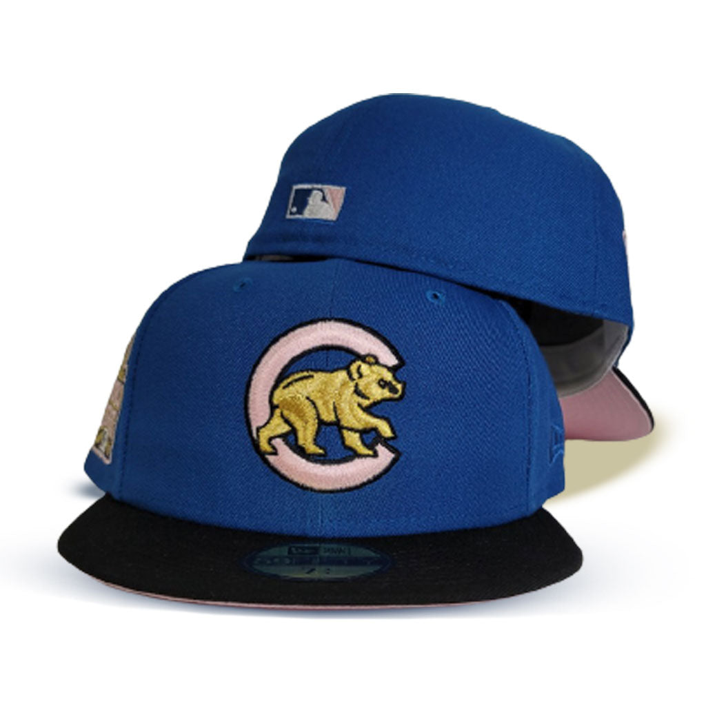 Sea Blue Chicago Cubs Pink Bottom 2016 World Series Side Patch New Era 59Fifty Fitted