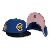 Sea Blue Chicago Cubs Pink Bottom 2016 World Series Side Patch New Era 59Fifty Fitted