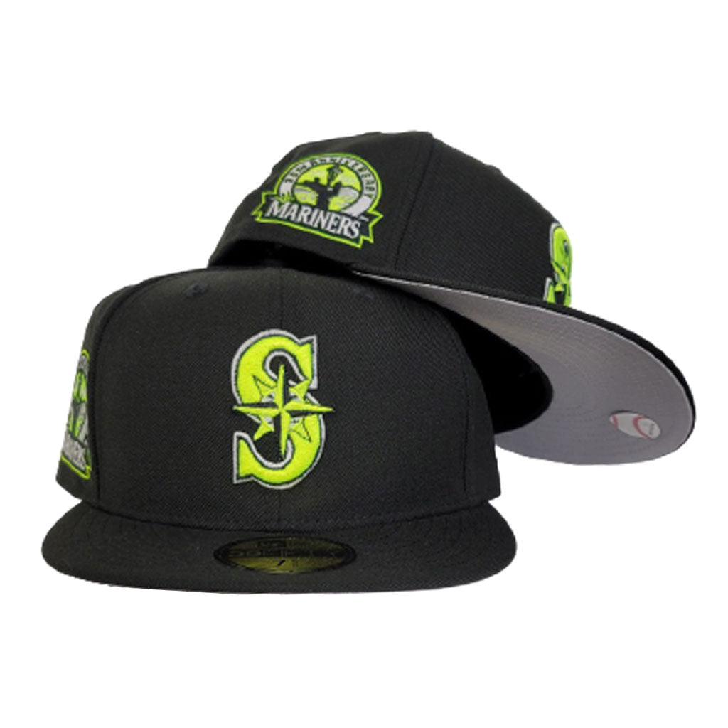 Seattle Marniers Black 30th Anniversary Side PAtch New Era 59Fifty