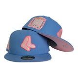 Sky Blue Boston Red Sox Pink Bottom 1999 All Star Game Side Patch New Era 59Fifty Fitted