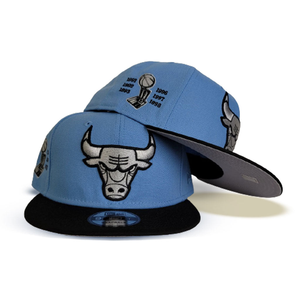 Chicago Bulls Bee Spring Floral 9Fifty New Era Fits Blue Snapback Hat