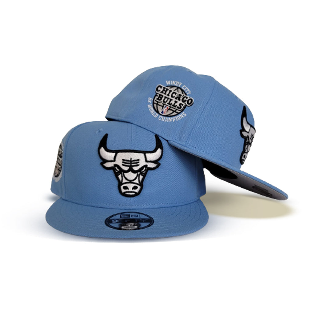 Blue Chicago Bulls cap paisley - Snapback Quickturn Paisley Bulls 950 navy  sky blue New Era : Headict