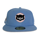 Sky Blue Chicago Cubs Pink Bottom 1990 All Star Game Side Patch New Era 59Fifty Fitted