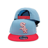 Sky Blue Chicago White Sox Lava Red Visor Gray Bottom Color Pack New Era 9Fifty Snapback