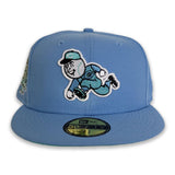 Sky Blue Cincinnati Reds Green Bottom 150th Anniversary side Patch New Era 59Fifty Fitted