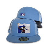 Sky Blue Jackie Robinson 75th Years Gray Bottom 42 Side Patch New Era 59Fifty Fitted