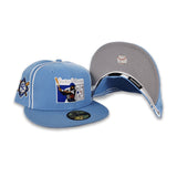 Sky Blue Jackie Robinson 75th Years Gray Bottom 42 Side Patch New Era 59Fifty Fitted