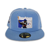 Sky Blue Jackie Robinson 75th Years Gray Bottom 42 Side Patch New Era 59Fifty Fitted