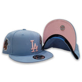 Sky Blue Los Angeles Dodgers Palm Tree Pink Bottom State Map Side Patch New Era 9Fifty Snapback