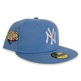 Sky Blue New York Yankees Grey Bottom 2009 World Series New Era 59Fifty Fitted