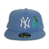 Sky Blue New York Yankees Mint Green Bottom 1999 World Series Side patch New Era 59Fifty Fitted