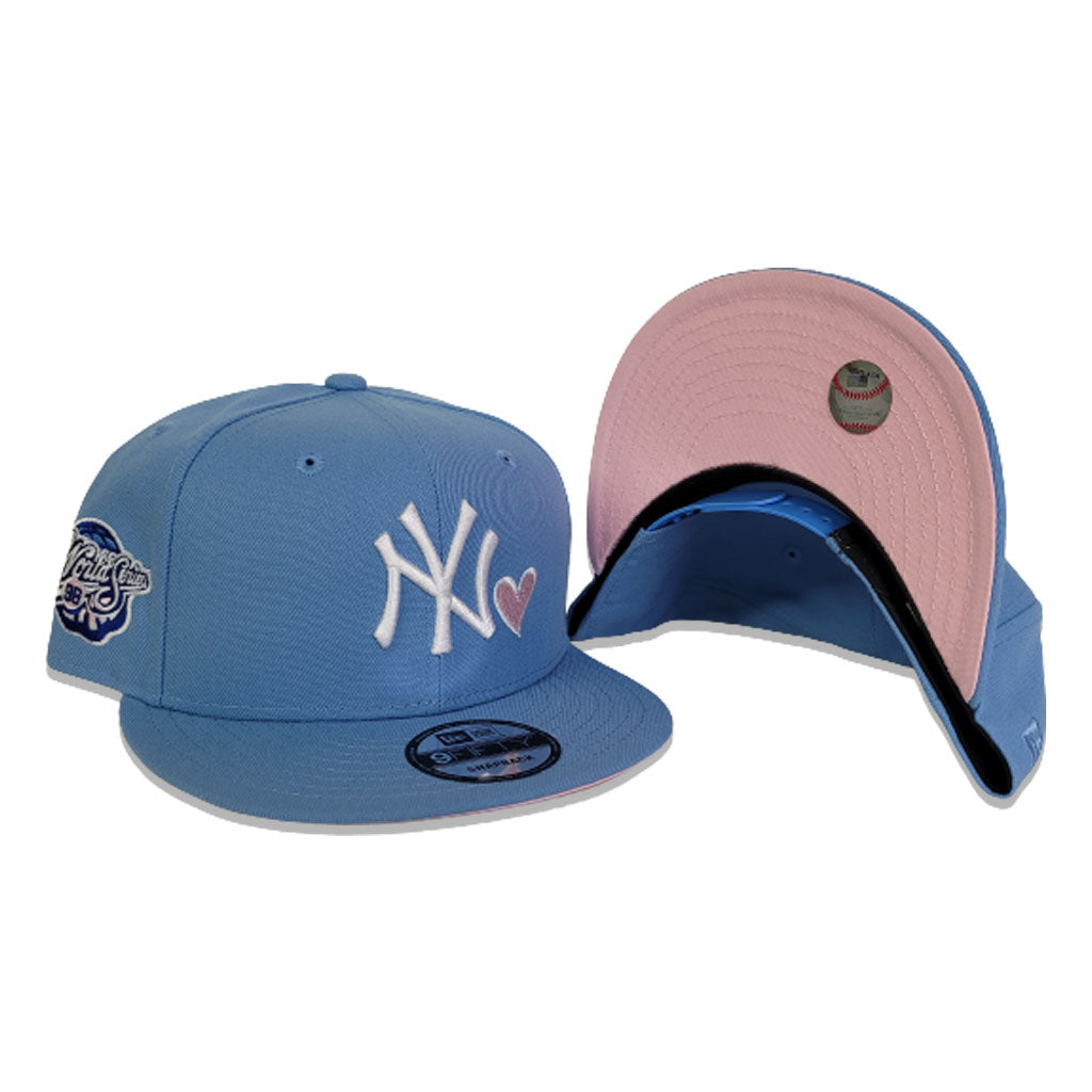 7 7/8 - New York NY Yankees 98 WS Sky Blue Crown Grey UV New Era