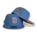 Sky Blue San Diego Padres Pink Bottom 1992 All Star Game Side patch New Era 59Fifty Fitted