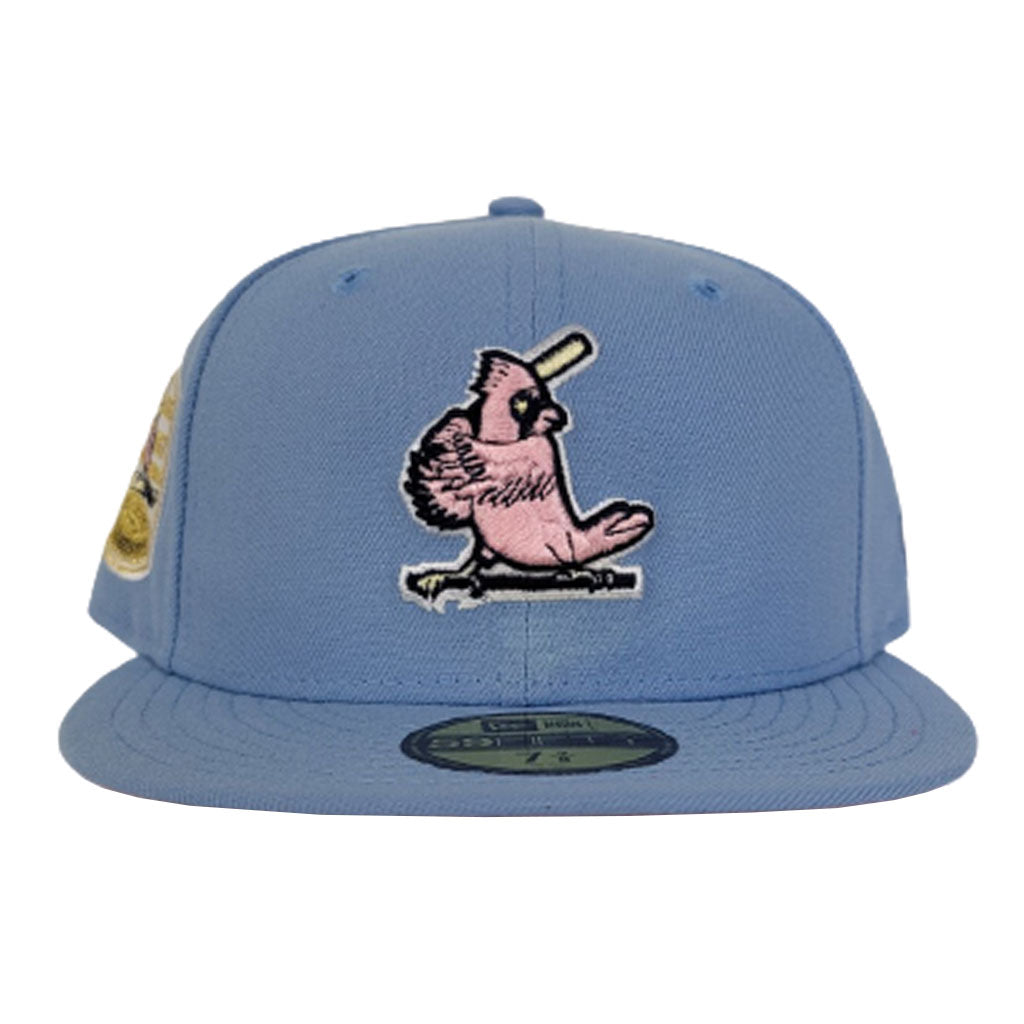 Men's St. Louis Cardinals New Era Pink/Sky Blue 2011 World Series  Cooperstown Collection Undervisor 59FIFTY