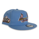 Sky Blue St. Louis Cardinals Pink Bottom 2011 World Series Champions Side Patch New Era 9Fifty Snapback
