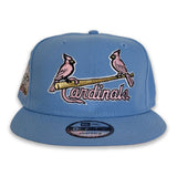 Sky Blue St. Louis Cardinals Pink Bottom 2011 World Series Champions Side Patch New Era 9Fifty Snapback