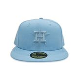 Sky Blue Tonal Houston Astros Gray Bottom Color Pack New Era 59Fifty Fitted