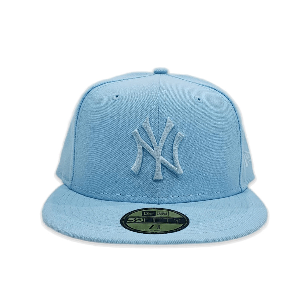 Sky Blue Tonal NY Yankees Gray Bottom Color Pack New Era Fitted 73/4