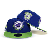 Royal Blue San Diego Padres Lime Green Visor Purple Bottom 1969 Go Padres Side patch New Era 59Fifty Fitted