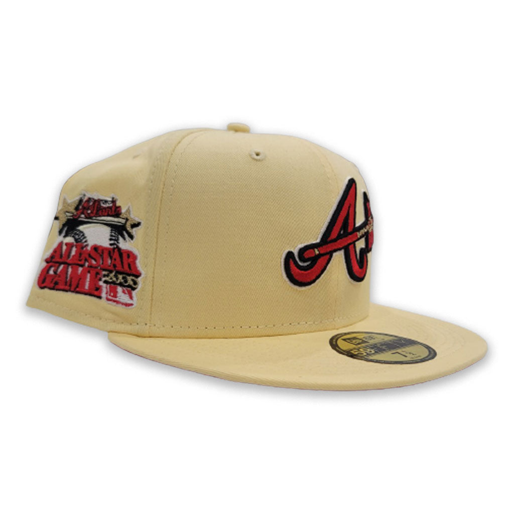 Atlanta Braves RETRO-SMOOTH Navy-Red Fitted Hat by New Era
