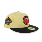 Soft Yellow Houston Astros Black Corduroy Visor Red Bottom 1986 Astrodome Side Patch New Era 59Fifty Fitted