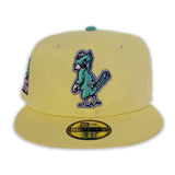 Soft Yellow St. Louis Cardinals Teal Bottom 1957 World Series Side Patch New Era 59Fifty Fitted