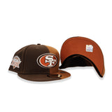 Split San Francisco 49ers Rust Orange Bottom 76th World Series Side Patch New Era 59Fifty Fitted