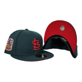 St. Louis Cardinals Dark Green Red Bottom 1967 World Series Patch New Era 59Fifty Fitted
