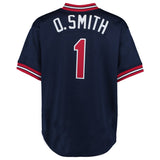 St. Louis Cardinals Ozzie Smith Mitchell & Ness Navy 1994 Authentic Mesh Batting Practice Jersey