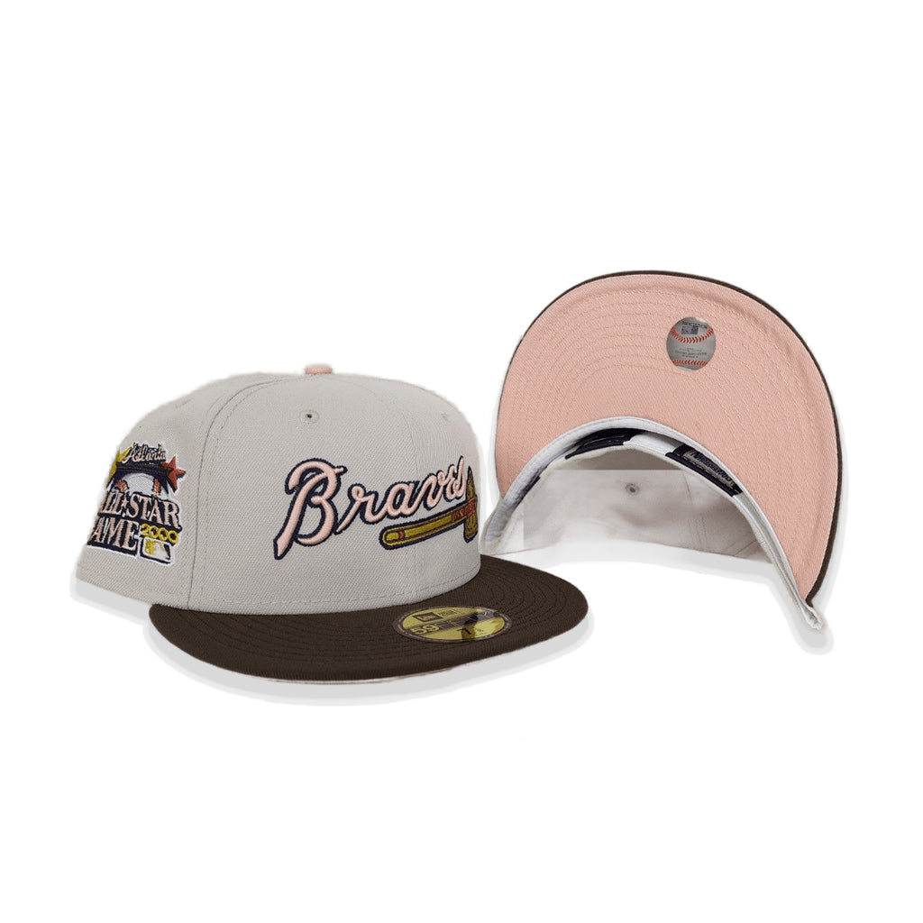 Stone Atlanta Braves Brown Visor Blush Bottom 2000 All Star Game Side –  Exclusive Fitted Inc.
