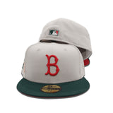 Stone Brooklyn Dodger Dark Green Visor Red Bottom Jackie Robinson 75th Years Side Patch New Era 59Fifty Fitted