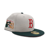 Stone Brooklyn Dodger Dark Green Visor Red Bottom Jackie Robinson 75th Years Side Patch New Era 59Fifty Fitted