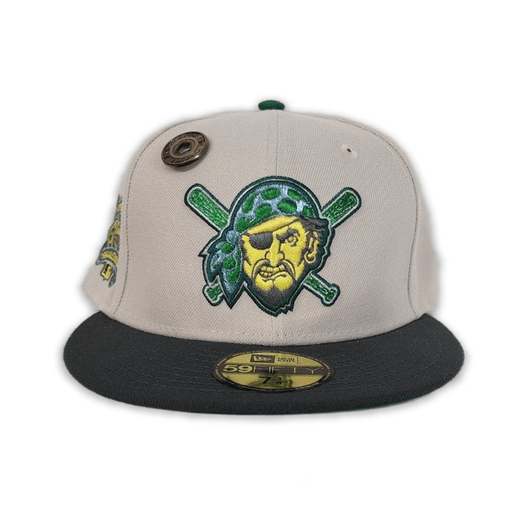 Stone Pittsburgh Pirates Dark Gary Visor Kelly Green Bottom 1994 All Star Game Side Patch New Era 59Fifty Fitted