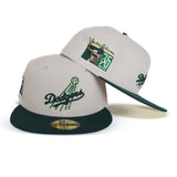 Stone Dodger Dark Green Visor Peach Bottom Jackie Robinson 75th Years Side Patch New Era 59Fifty Fitted